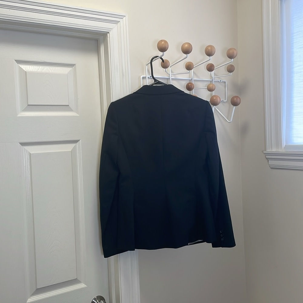 Banana Republic Virgin Wool Italian Fabric Stretch Blazer - Black 4 - Picture 6 of 12